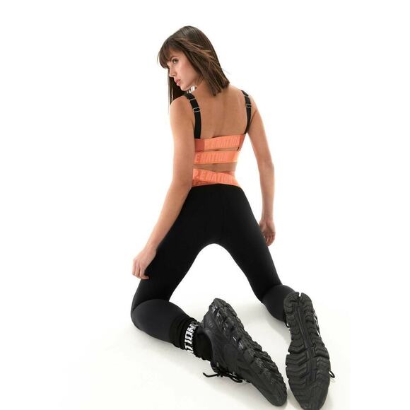 P.E Nation BACK SWING LEGGING IN BLACK Orange Activewear Size XS - Picture 4 of 12